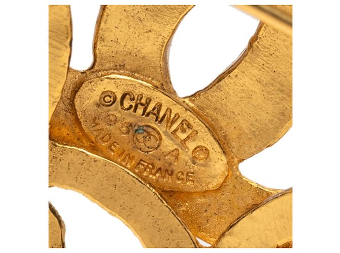 Spilla Vintage Chanel Motivo Fiore Coco D'oro - vista 3