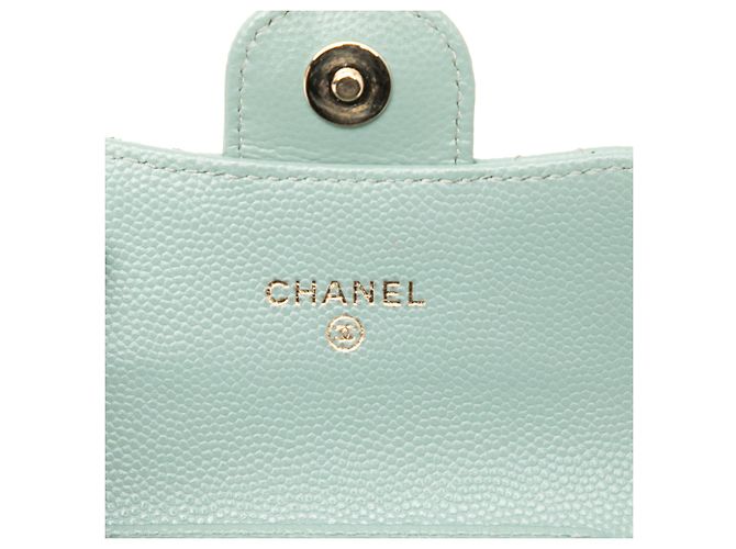 Chanel Verde Micro Mini Classico Caviar Flap Singolo - vista 5