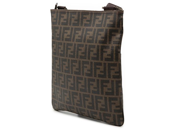 Fendi Brown Zucca Spalmati Borsa a tracolla Marrone - vista 2