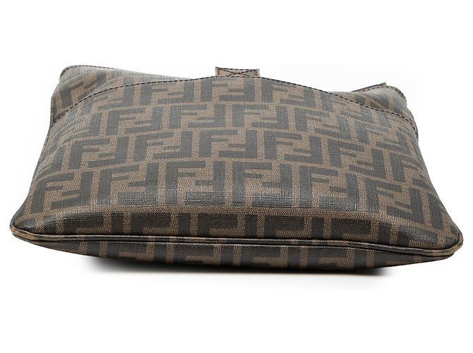 Fendi Brown Zucca Spalmati Borsa a tracolla Marrone - vista 3
