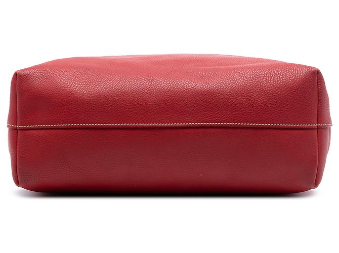 Prada Rote Vitello Daino Offene Umhängetasche - Ansicht 3