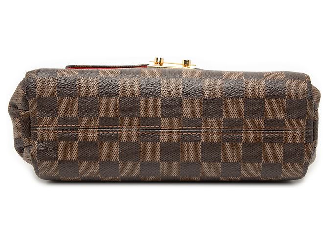 Louis Vuitton Marrone Damier Ebene Croisette - vista 3