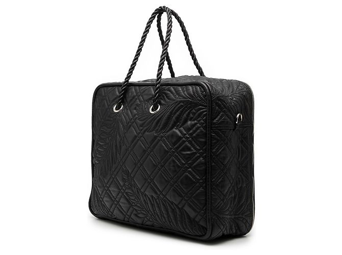 Blanket Bolsa quadrada média em couro de cordeiro acolchoado preto da Balenciaga - vista 2