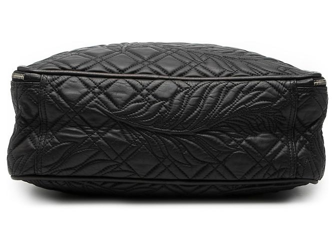 Blanket Bolsa quadrada média em couro de cordeiro acolchoado preto da Balenciaga - vista 3