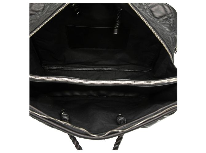 Blanket Bolsa quadrada média em couro de cordeiro acolchoado preto da Balenciaga - vista 4