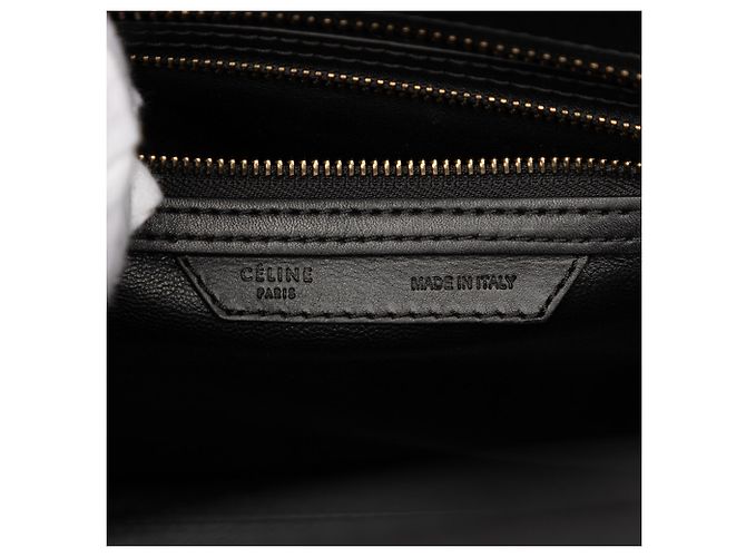 Luggage Céline Celine Tote da Viaggio Micro Tricolore in Pelle Gialla Giallo - vista 5