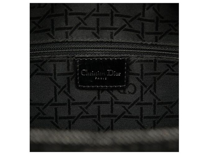 Dior Nero Grande Borsa in Denim Cannage Lady Dior - vista 5