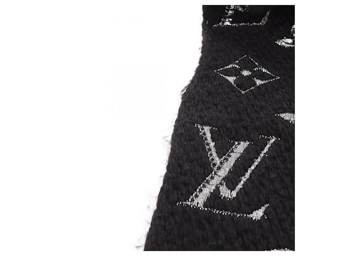 Sciarpa Logomania Shine Louis Vuitton Nero Argento - vista 10
