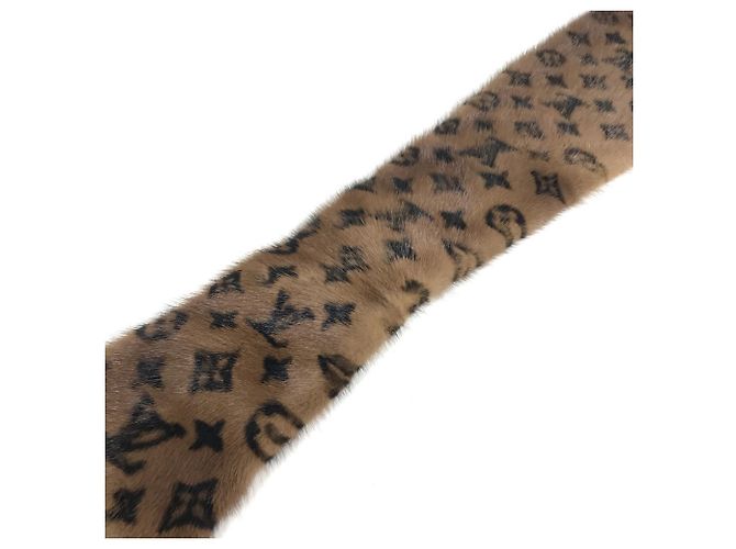 Sciarpa Tippet Monogramma Fiore Louis Vuitton Marrone - vista 6