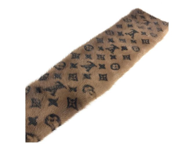 Sciarpa Tippet Monogramma Fiore Louis Vuitton Marrone - vista 7