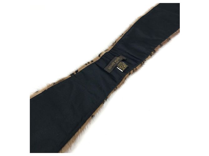 Sciarpa Tippet Monogramma Fiore Louis Vuitton Marrone - vista 9