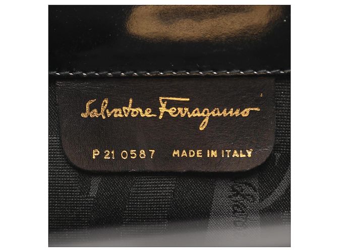 Borsa a mano/spalla Gancini Salvatore Ferragamo Nero - vista 4