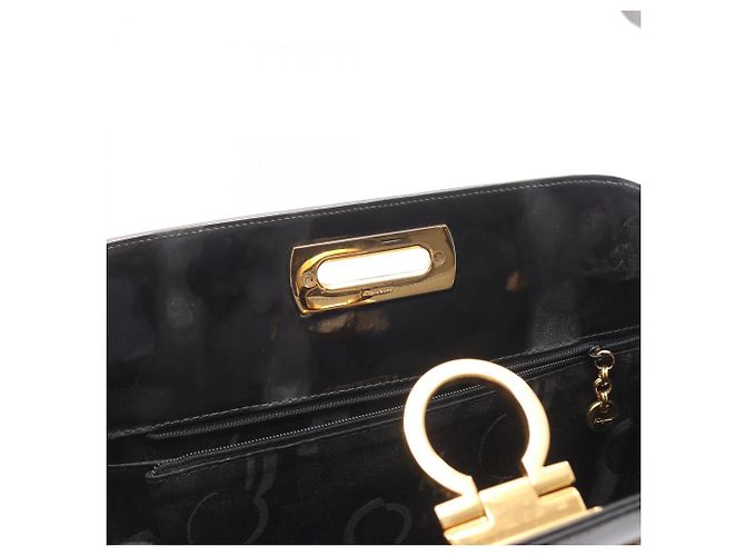 Borsa a mano/spalla Gancini Salvatore Ferragamo Nero - vista 6