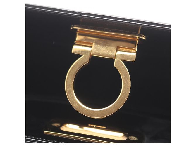 Borsa a mano/spalla Gancini Salvatore Ferragamo Nero - vista 8