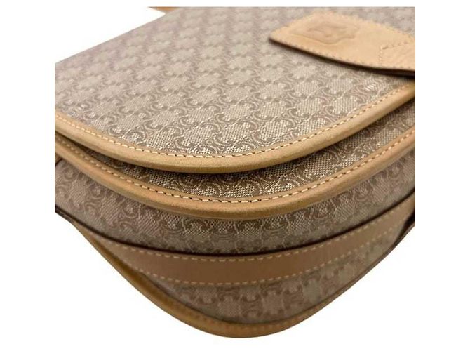 Céline Borsa a spalla in pelle PVC Macadam beige Celine - vista 7