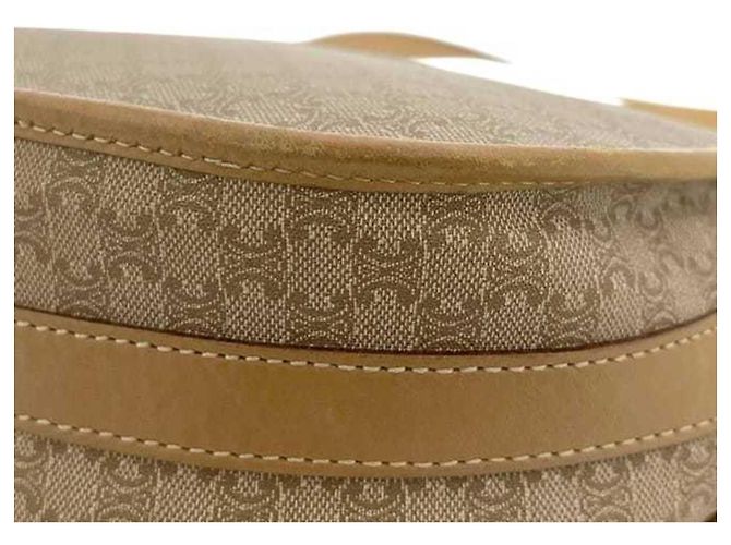 Céline Borsa a spalla in pelle PVC Macadam beige Celine - vista 8