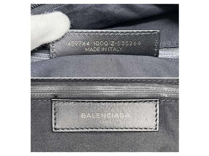 Zaino in tela e pelle nera Balenciaga Nero - vista 6