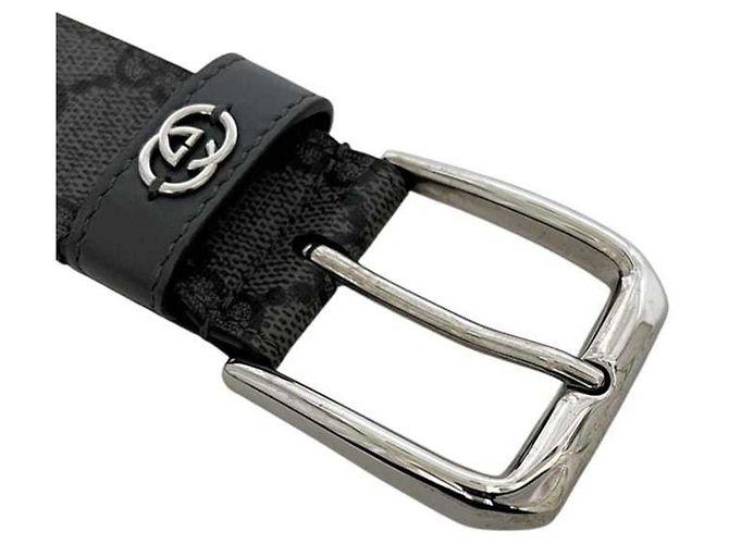 Gürtel aus grauem Gucci-Canvas Braun - Ansicht 4