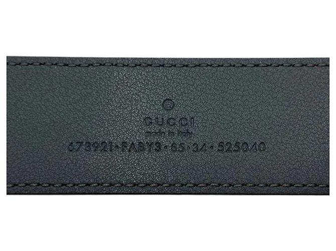 Gürtel aus grauem Gucci-Canvas Braun - Ansicht 8