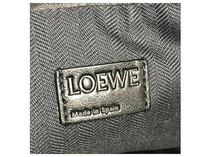 Loewe Anagram Dragonfly Goat Pattern Backpack Black - view 11