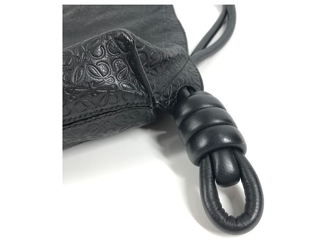 Loewe Anagram Dragonfly Goat Pattern Backpack Black - view 14