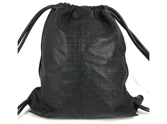 Loewe Anagram Dragonfly Goat Pattern Backpack Black - view 2
