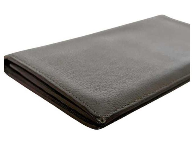Hermès Bi-Fold Langbörse in Etoupe Grau Taupe - Ansicht 7