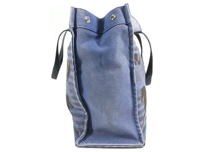 Hermès Borsa HERMES Horse Cheval con pochette Nero Blu - vista 3