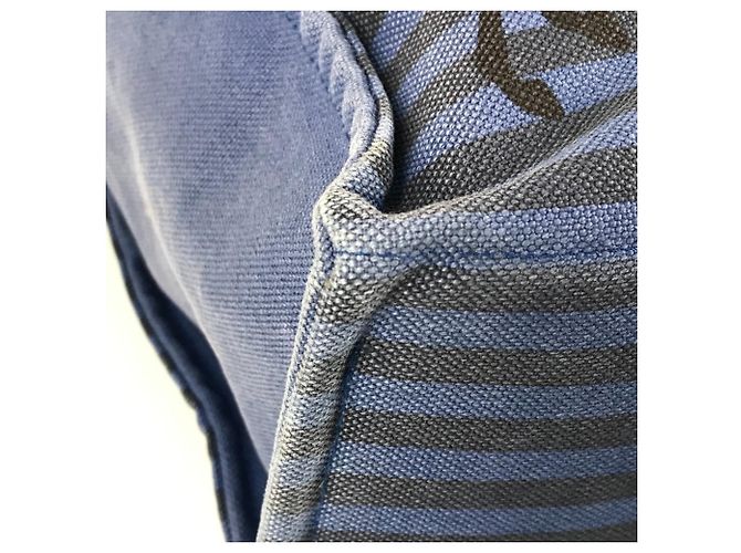Hermès Borsa HERMES Horse Cheval con pochette Nero Blu - vista 7