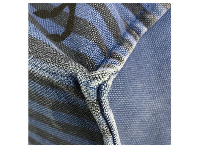 Hermès Borsa HERMES Horse Cheval con pochette Nero Blu - vista 8