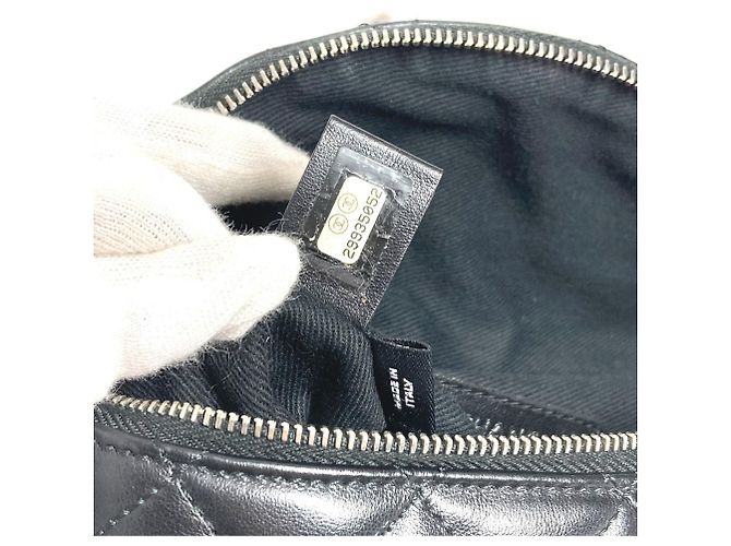 Marsupio / borsa a spalla in pelle matelassé Chanel Nero - vista 11