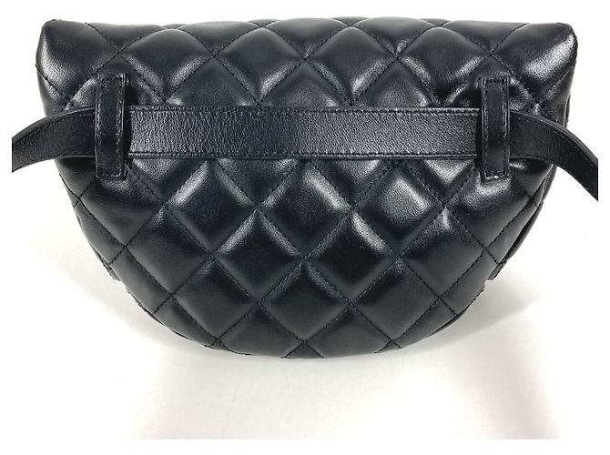 Marsupio / borsa a spalla in pelle matelassé Chanel Nero - vista 2