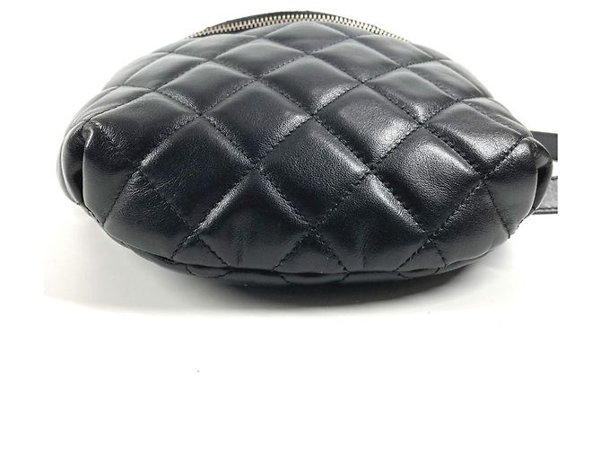 Marsupio / borsa a spalla in pelle matelassé Chanel Nero - vista 5