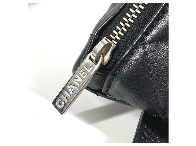 Marsupio / borsa a spalla in pelle matelassé Chanel Nero - vista 8