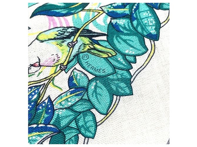 Silk In Hermès Hermes Jungle Love Triangle Géant Shawl Brown Multiple colors - view 11