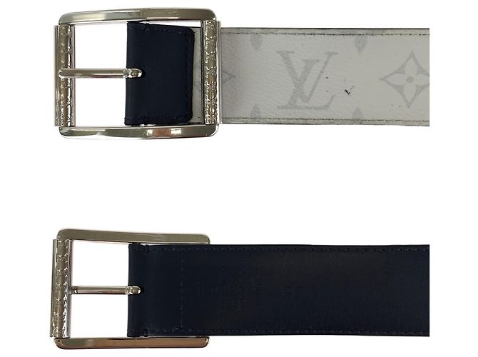 Monogramm Verso Gürtel von Louis Vuitton Schwarz Weiß - Ansicht 5