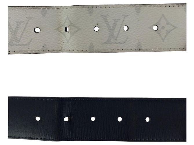 Monogramm Verso Gürtel von Louis Vuitton Schwarz Weiß - Ansicht 6