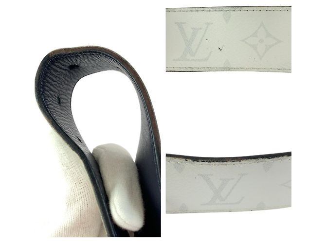 Monogramm Verso Gürtel von Louis Vuitton Schwarz Weiß - Ansicht 9