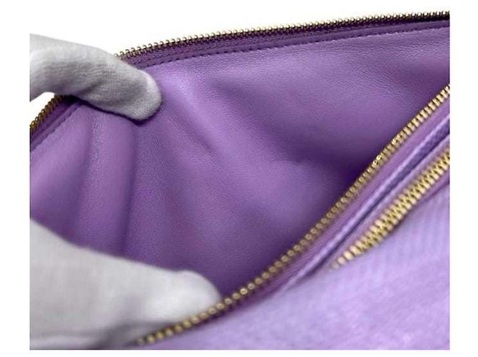 Borsa a spalla Vara Viva Bow Viola di Salvatore Ferragamo Porpora - vista 6
