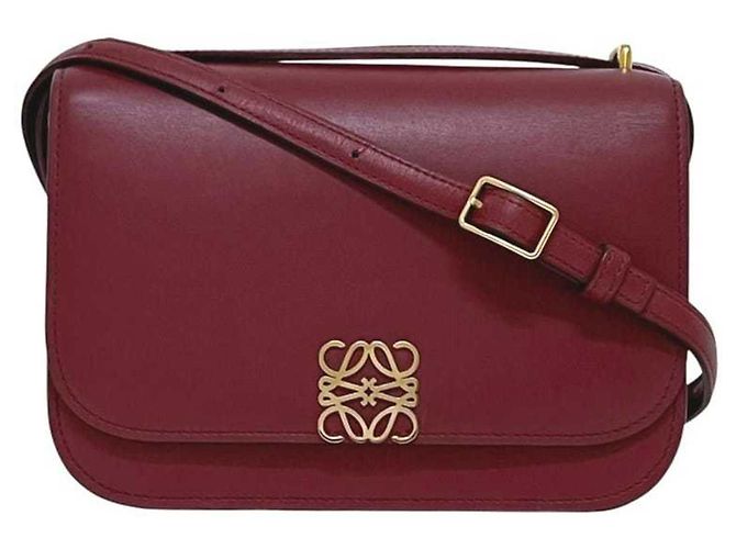Borsa a Spalla Goya Small di Loewe Rosso - vista 2