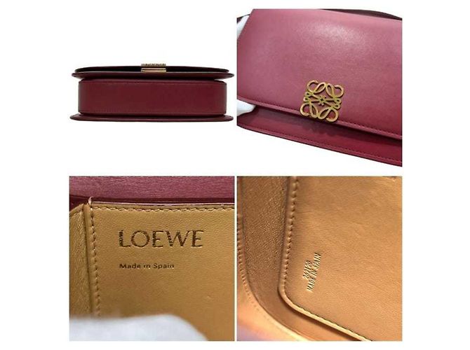 Borsa a Spalla Goya Small di Loewe Rosso - vista 5