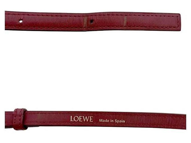 Borsa a Spalla Goya Small di Loewe Rosso - vista 6
