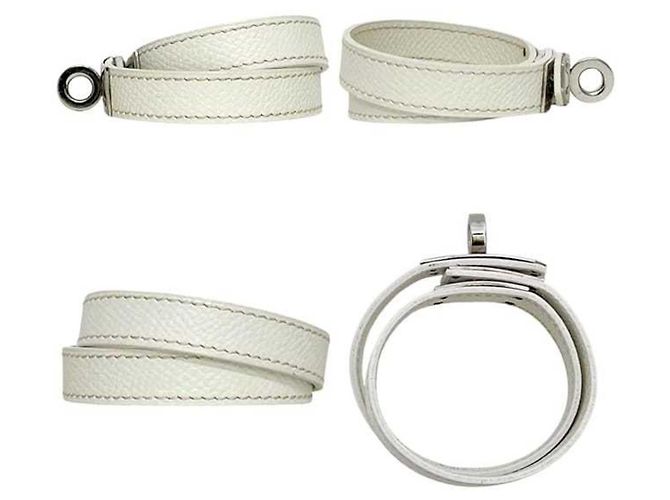 Bracciale Charm Kelly di Hermès Argento Bianco - vista 2