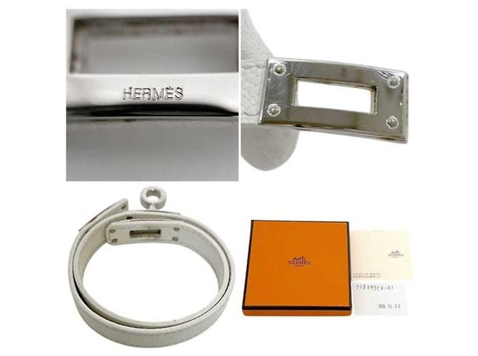 Bracciale Charm Kelly di Hermès Argento Bianco - vista 3