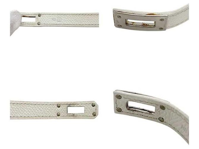 Bracciale Charm Kelly di Hermès Argento Bianco - vista 6