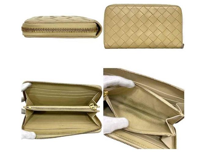 Cartera larga beige Intrecciato Bottega Veneta - vista 2