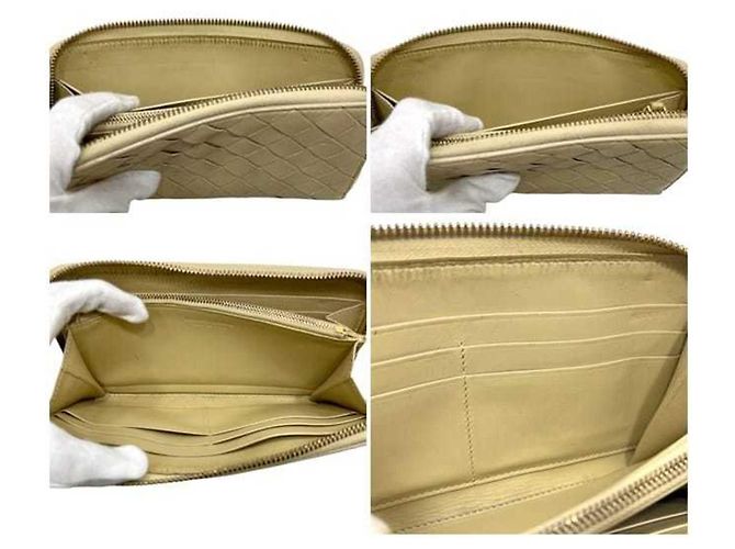 Cartera larga beige Intrecciato Bottega Veneta - vista 4
