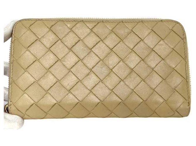 Cartera larga beige Intrecciato Bottega Veneta - vista 8