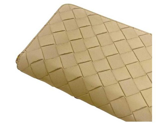 Cartera larga beige Intrecciato Bottega Veneta - vista 9
