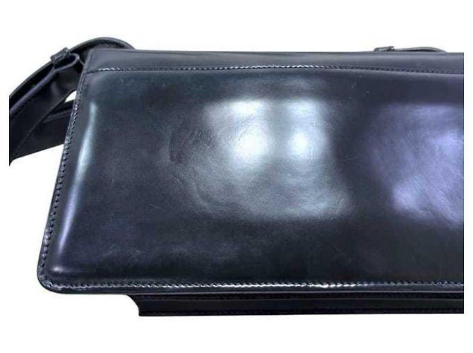 Bolso de hombro de cuero negro Prada - vista 10